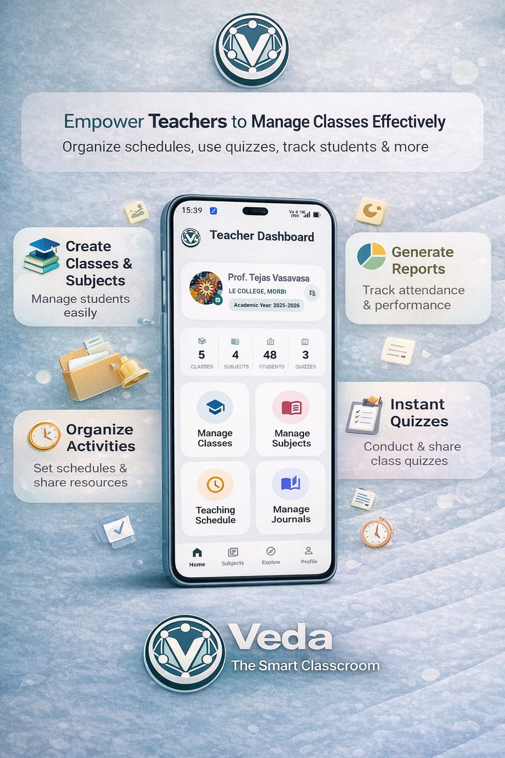 Veda Teacher Education Dashboard